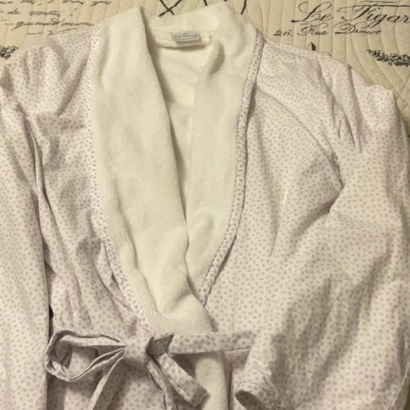 Yves Delorme Paris Cotton with Cotton Terry Lining - Apres bath robe - Picture 2 of 10